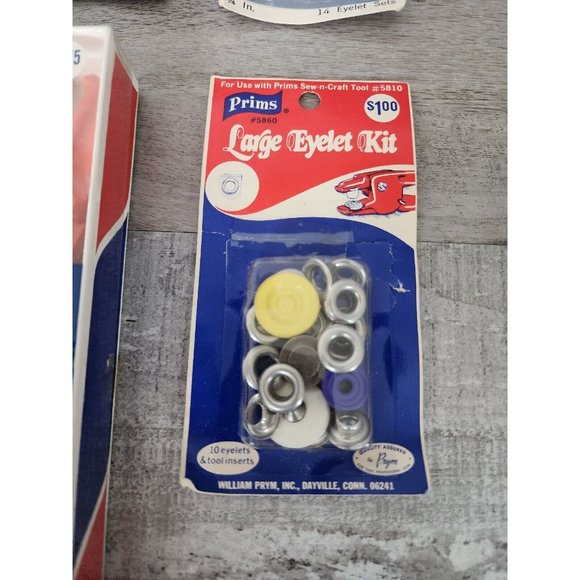 Vintage Prims Sew N Craft Tool to Set Snaps Studs Eyelets With Accessories - Picture 2 of 10